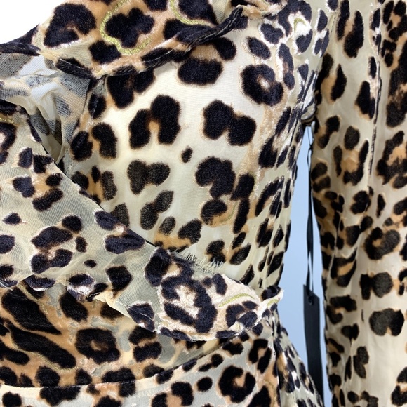 .NEW House of Harlow Lafayette Maxi Dress in Leopard M95 - Picture 6 of 9